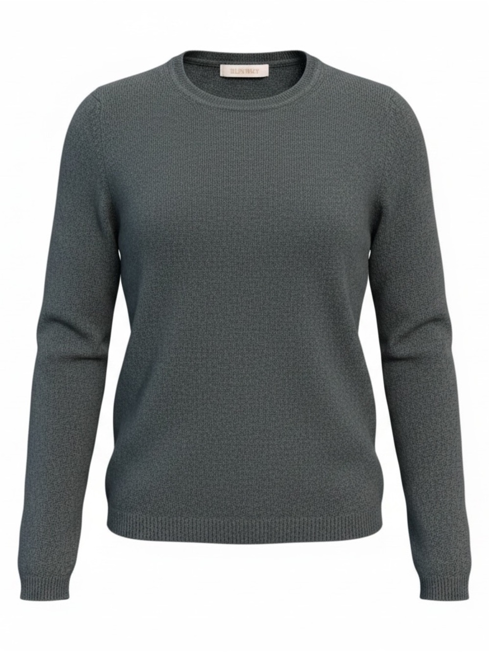 ELLEN TRACY 100% Cashmere boho chic 90s y2k style Gray Pullover Sweater medium
